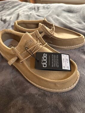 Hey Dude Tan Canvas Slip-On Loafers